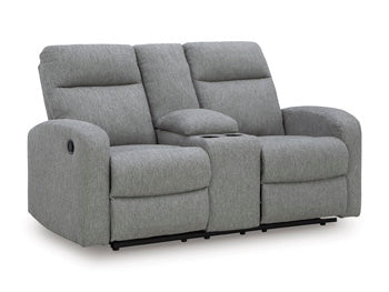 Gauntlet Reclining Loveseat with Console - Furniture Bros & Mattress (Bolingbrook, IL)