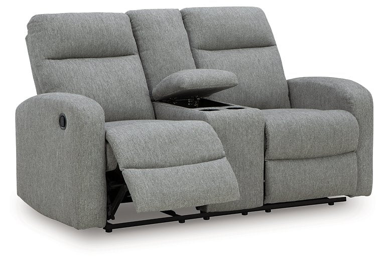 Gauntlet Reclining Loveseat with Console - Furniture Bros & Mattress (Bolingbrook, IL)