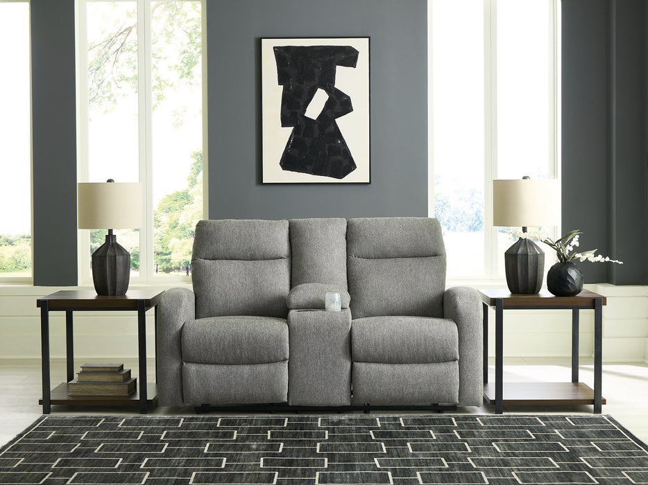 Gauntlet Reclining Loveseat with Console - Furniture Bros & Mattress (Bolingbrook, IL)