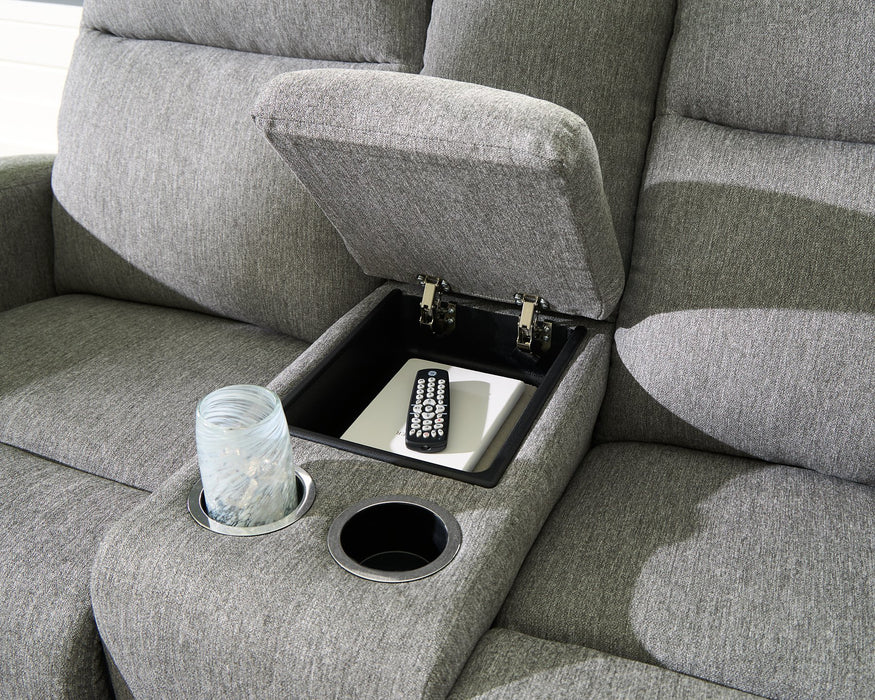 Gauntlet Reclining Loveseat with Console - Furniture Bros & Mattress (Bolingbrook, IL)