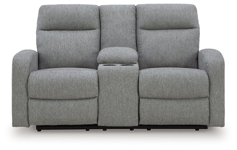 Gauntlet Reclining Loveseat with Console - Furniture Bros & Mattress (Bolingbrook, IL)