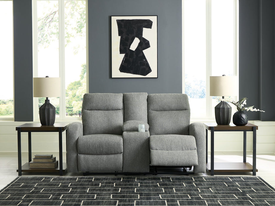 Gauntlet Reclining Loveseat with Console - Furniture Bros & Mattress (Bolingbrook, IL)