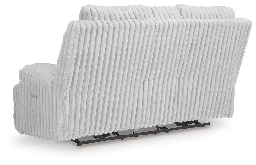 Rhines Falls Power Reclining Loveseat with Console - Furniture Bros & Mattress (Bolingbrook, IL)