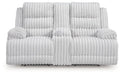 Rhines Falls Power Reclining Loveseat with Console - Furniture Bros & Mattress (Bolingbrook, IL)