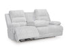 Rhines Falls Power Reclining Sofa with Drop Down Table - Furniture Bros & Mattress (Bolingbrook, IL)