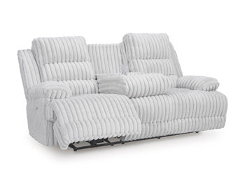 Rhines Falls Power Reclining Sofa with Drop Down Table - Furniture Bros & Mattress (Bolingbrook, IL)