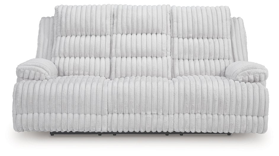 Rhines Falls Power Reclining Sofa with Drop Down Table - Furniture Bros & Mattress (Bolingbrook, IL)