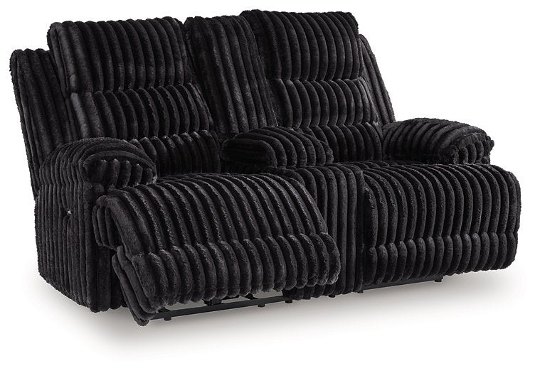 Rhine Falls Reclining Loveseat with Console - Furniture Bros & Mattress (Bolingbrook, IL)