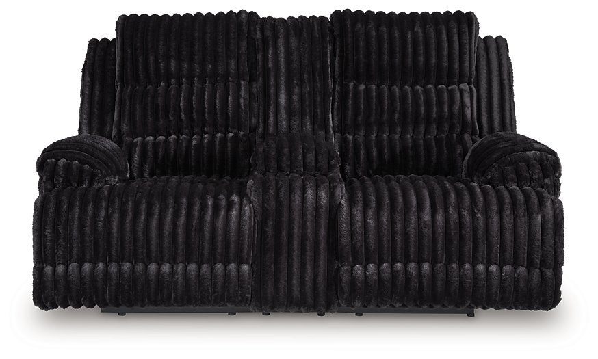 Rhine Falls Reclining Loveseat with Console - Furniture Bros & Mattress (Bolingbrook, IL)