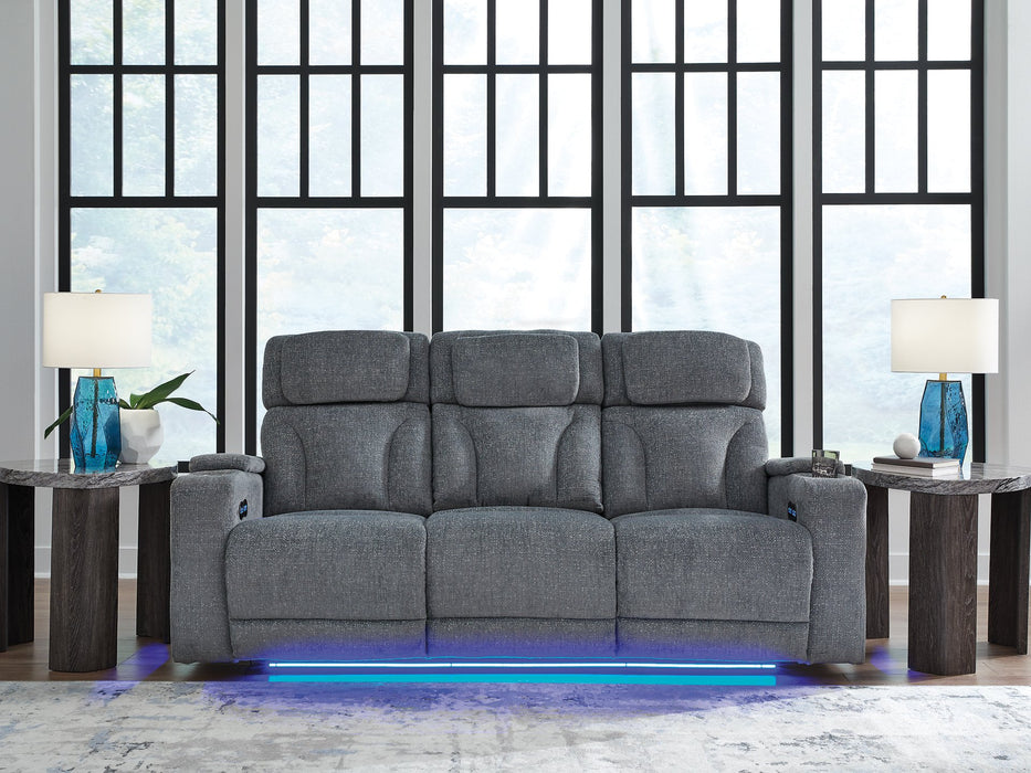 Studio Cave Power Reclining Sofa - Furniture Bros & Mattress (Bolingbrook, IL)