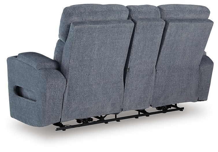 Studio Cave Power Reclining Loveseat with Console - Furniture Bros & Mattress (Bolingbrook, IL)