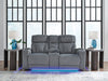 Studio Cave Power Reclining Loveseat with Console - Furniture Bros & Mattress (Bolingbrook, IL)