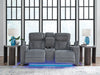 Studio Cave Power Reclining Loveseat with Console - Furniture Bros & Mattress (Bolingbrook, IL)