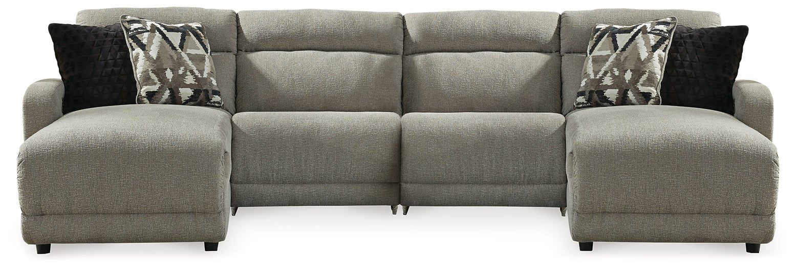 Colleyville Power Reclining Sectional with Chaise - Furniture Bros & Mattress (Bolingbrook, IL)