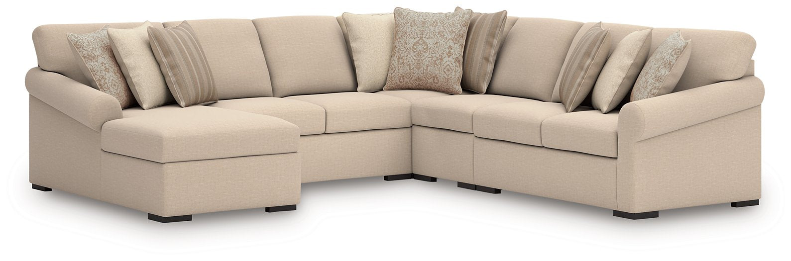 LadyMae Sectional with Chaise - Furniture Bros & Mattress (Bolingbrook, IL)