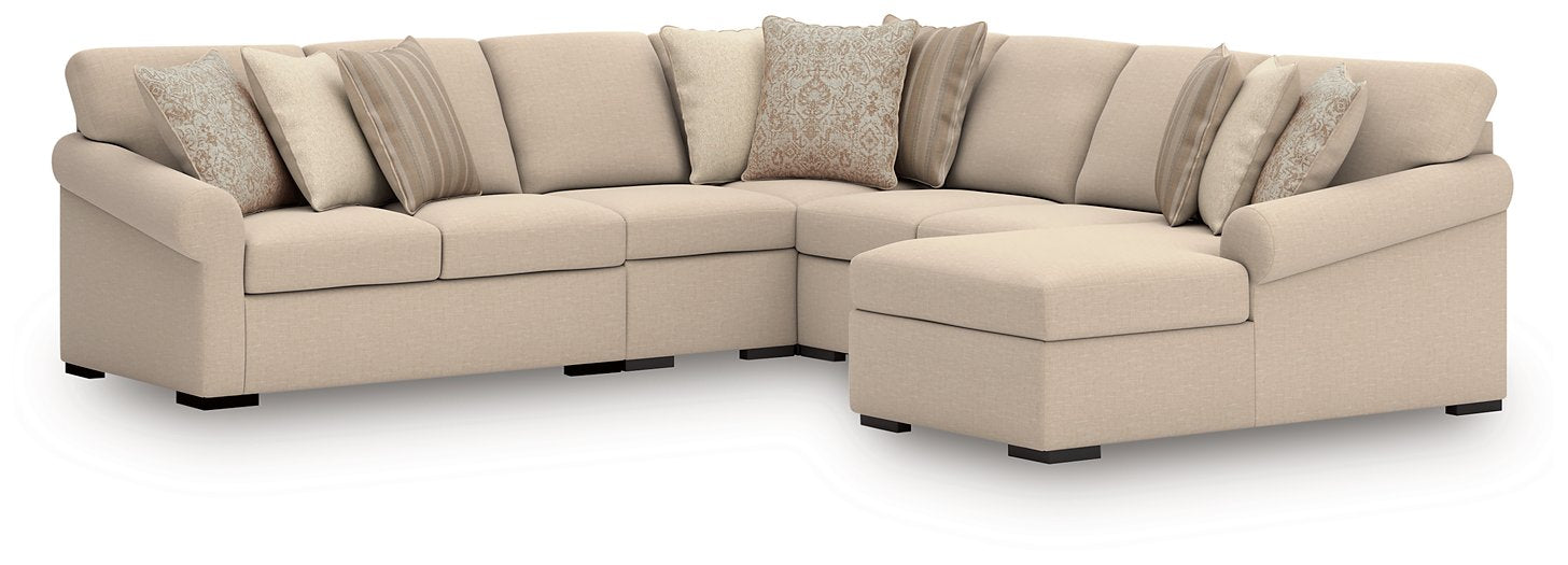 LadyMae Sectional with Chaise - Furniture Bros & Mattress (Bolingbrook, IL)