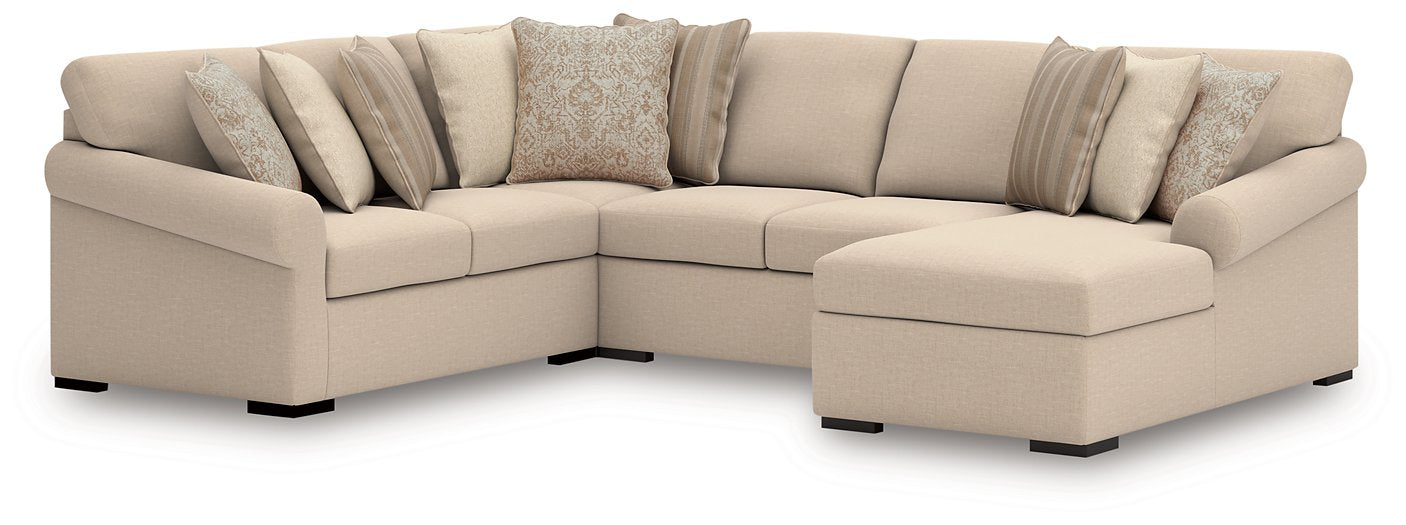 LadyMae Sectional with Chaise - Furniture Bros & Mattress (Bolingbrook, IL)