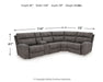 Next-Gen DuraPella Power Reclining Sectional - Furniture Bros & Mattress (Bolingbrook, IL)