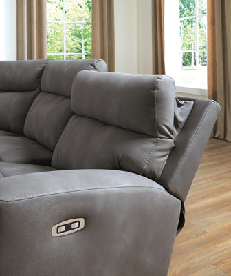 Next-Gen DuraPella Power Reclining Sectional - Furniture Bros & Mattress (Bolingbrook, IL)