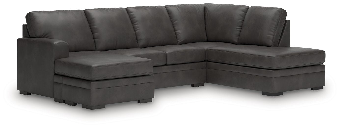 Lofton-Pike Sectional with Chaise - Furniture Bros & Mattress (Bolingbrook, IL)