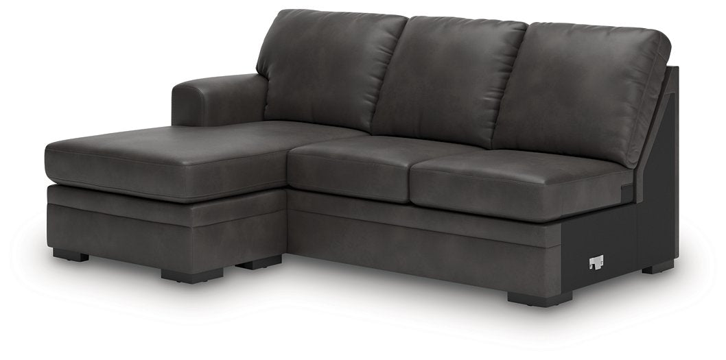 Lofton-Pike Sectional with Chaise - Furniture Bros & Mattress (Bolingbrook, IL)