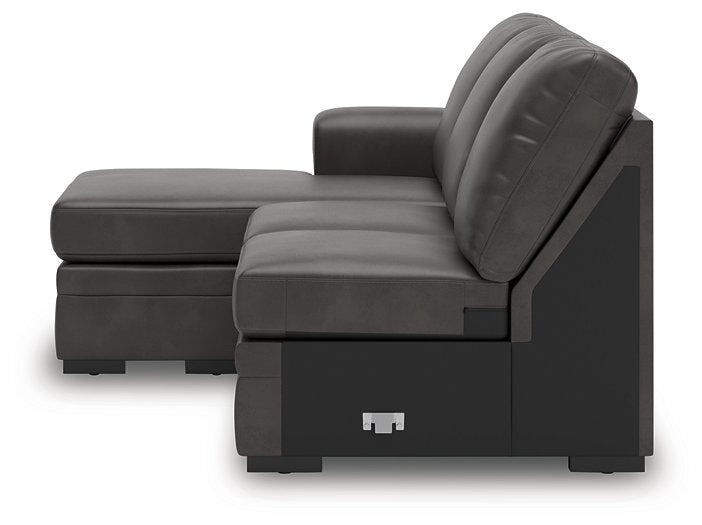 Lofton-Pike Sectional with Chaise - Furniture Bros & Mattress (Bolingbrook, IL)