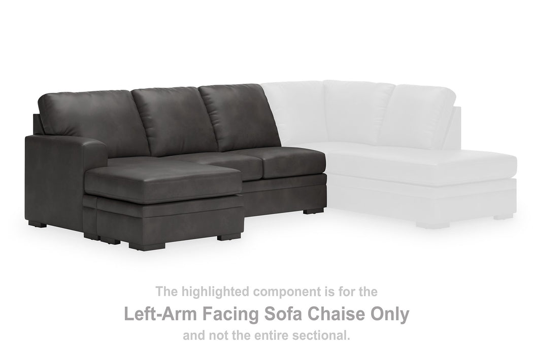 Lofton-Pike Sectional with Chaise - Furniture Bros & Mattress (Bolingbrook, IL)