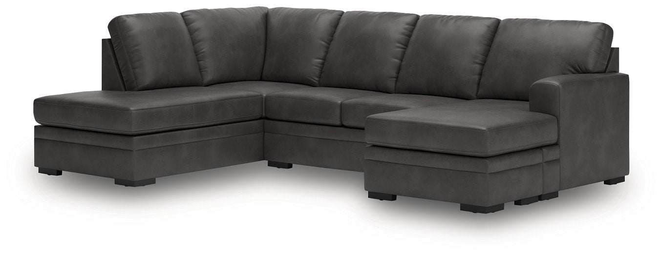 Lofton-Pike Sectional with Chaise - Furniture Bros & Mattress (Bolingbrook, IL)