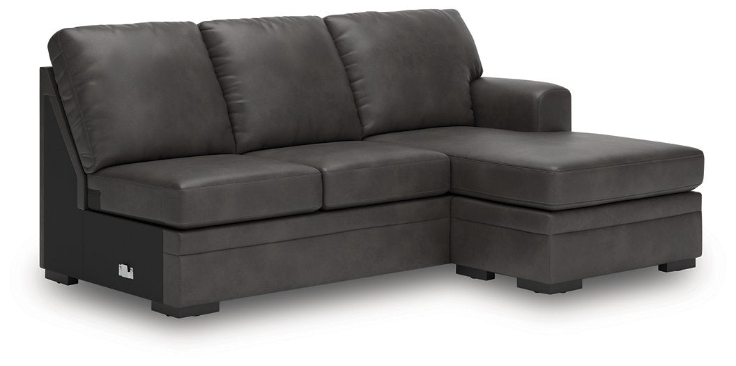 Lofton-Pike Sectional with Chaise - Furniture Bros & Mattress (Bolingbrook, IL)