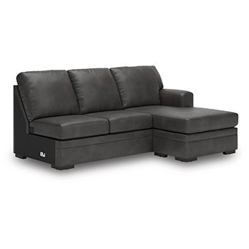 Lofton-Pike Sectional with Chaise - Furniture Bros & Mattress (Bolingbrook, IL)
