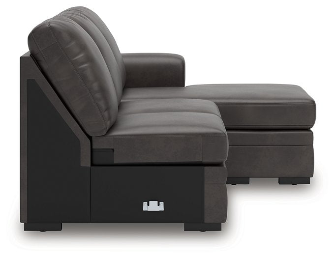 Lofton-Pike Sectional with Chaise - Furniture Bros & Mattress (Bolingbrook, IL)
