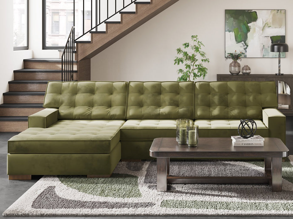 Caspian-Town Sectional with Chaise - Furniture Bros & Mattress (Bolingbrook, IL)