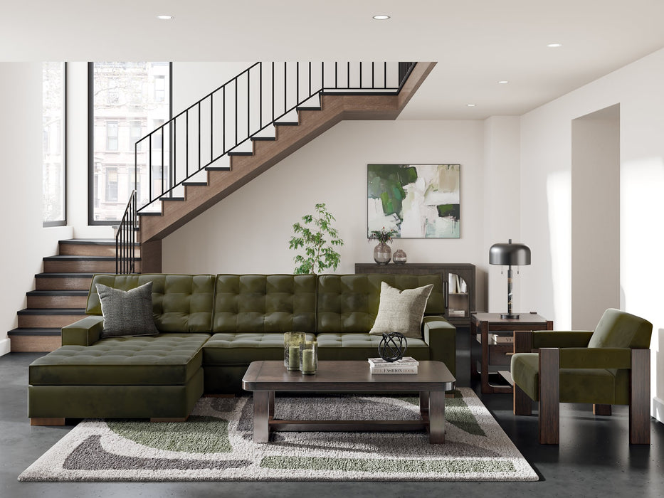 Caspian-Town Sectional with Chaise - Furniture Bros & Mattress (Bolingbrook, IL)