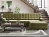 Caspian-Town Sectional with Chaise - Furniture Bros & Mattress (Bolingbrook, IL)