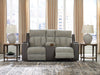 WhipLash Power Reclining Loveseat with Console - Furniture Bros & Mattress (Bolingbrook, IL)