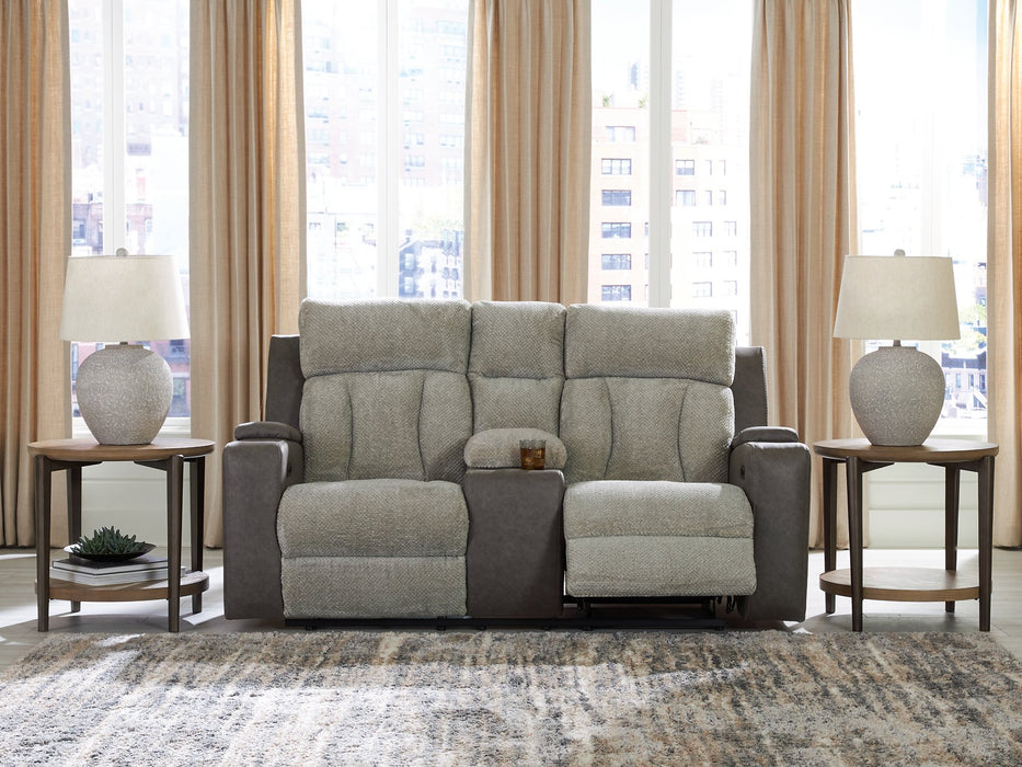 WhipLash Power Reclining Loveseat with Console - Furniture Bros & Mattress (Bolingbrook, IL)