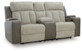 WhipLash Power Reclining Loveseat with Console - Furniture Bros & Mattress (Bolingbrook, IL)