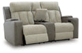 WhipLash Power Reclining Loveseat with Console - Furniture Bros & Mattress (Bolingbrook, IL)