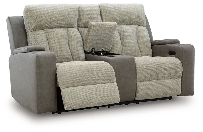 WhipLash Power Reclining Loveseat with Console - Furniture Bros & Mattress (Bolingbrook, IL)