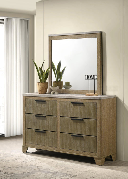 King Bed - Dresser - Mirror
