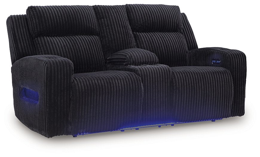 Forest Lake Power Reclining Loveseat with Console - Furniture Bros & Mattress (Bolingbrook, IL)