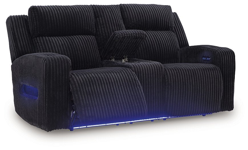 Forest Lake Power Reclining Loveseat with Console - Furniture Bros & Mattress (Bolingbrook, IL)