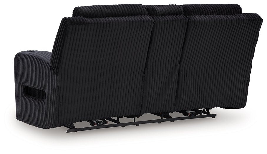 Forest Lake Power Reclining Loveseat with Console - Furniture Bros & Mattress (Bolingbrook, IL)