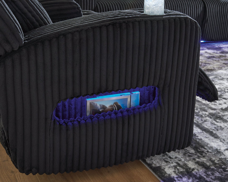 Forest Lake Power Reclining Loveseat with Console - Furniture Bros & Mattress (Bolingbrook, IL)