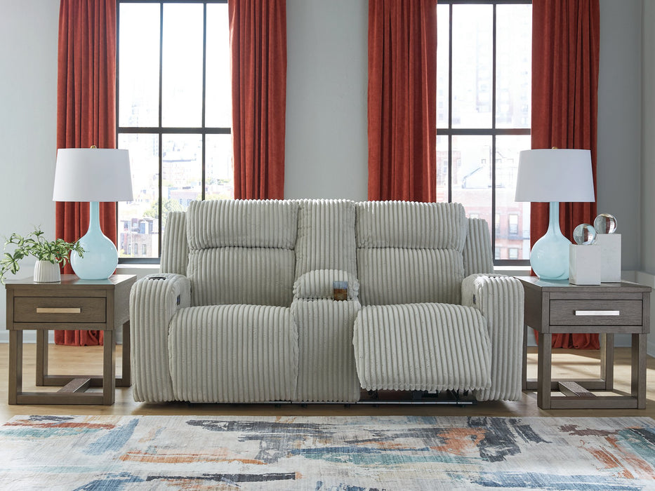 Forest Lake Power Reclining Loveseat with Console - Furniture Bros & Mattress (Bolingbrook, IL)