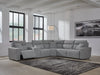 Modmax Reclining Sectional with Console - Furniture Bros & Mattress (Bolingbrook, IL)