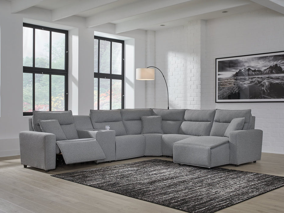 Modmax Power Reclining Sectional with Chaise - Furniture Bros & Mattress (Bolingbrook, IL)