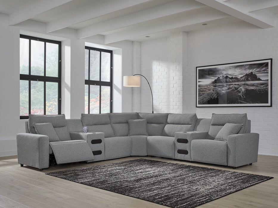 Modmax Power Reclining Sectional with Chaise - Furniture Bros & Mattress (Bolingbrook, IL)