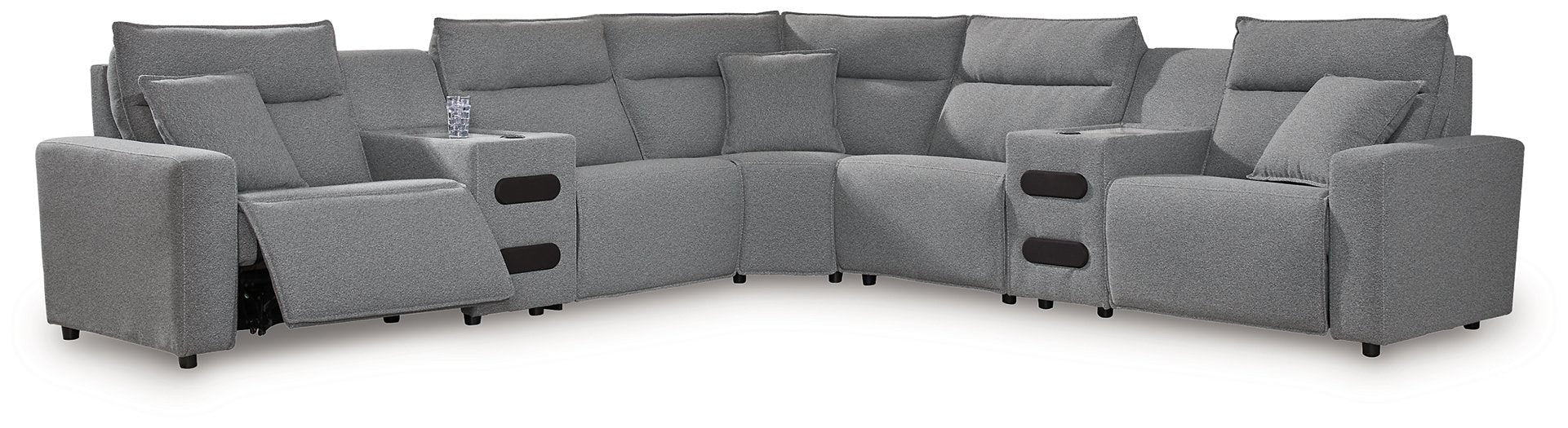 Modmax Power Reclining Sectional with Chaise - Furniture Bros & Mattress (Bolingbrook, IL)