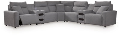 Modmax II Power Reclining Sectional with Audio Consoles - Furniture Bros & Mattress (Bolingbrook, IL)